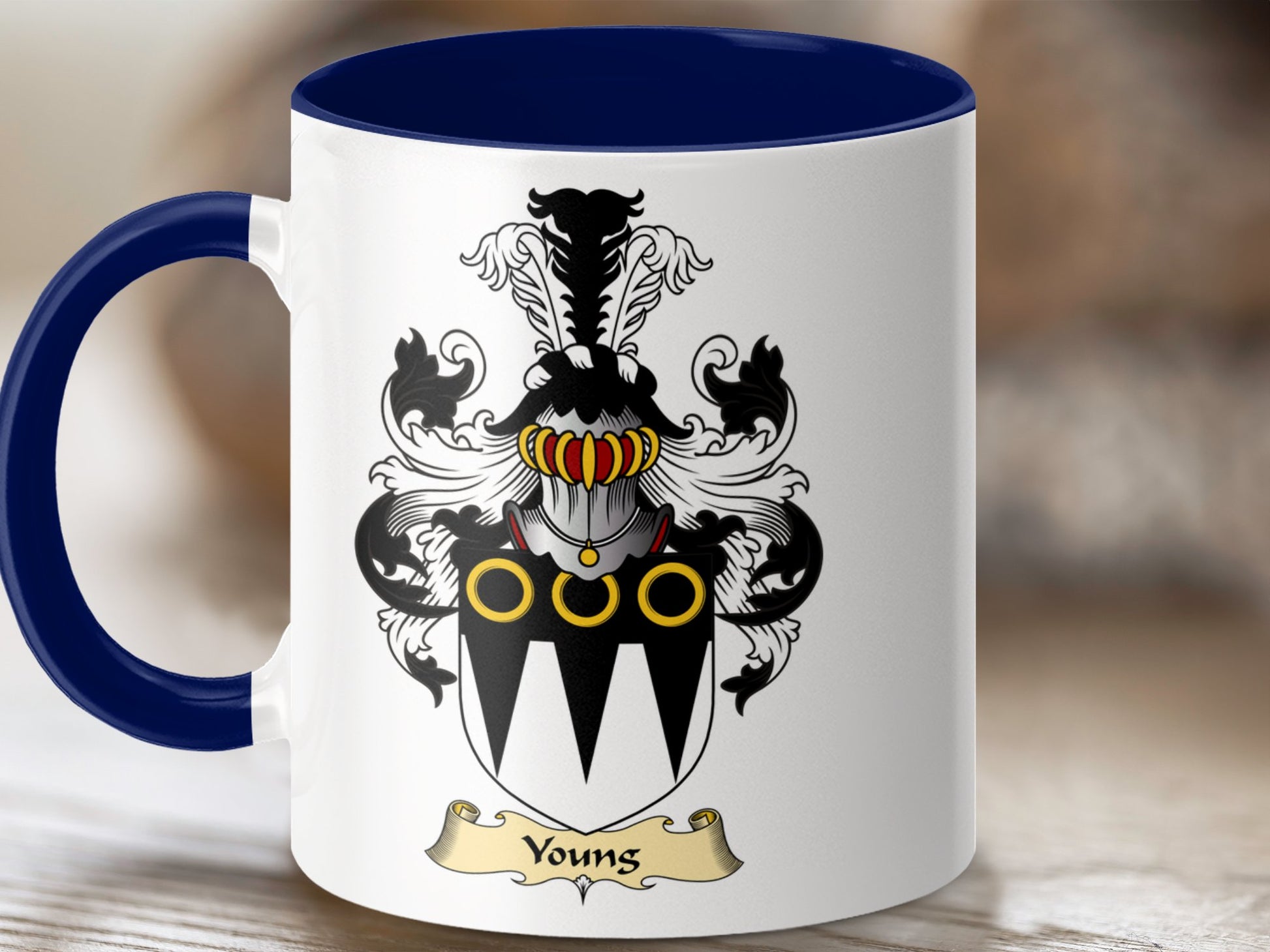 Clan Young Scottish Coat of Arms Mug - Living Stone Gifts