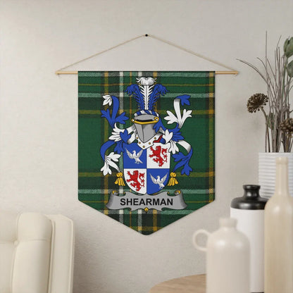 Personalized Shearman Family Crest Wall Hanging product type