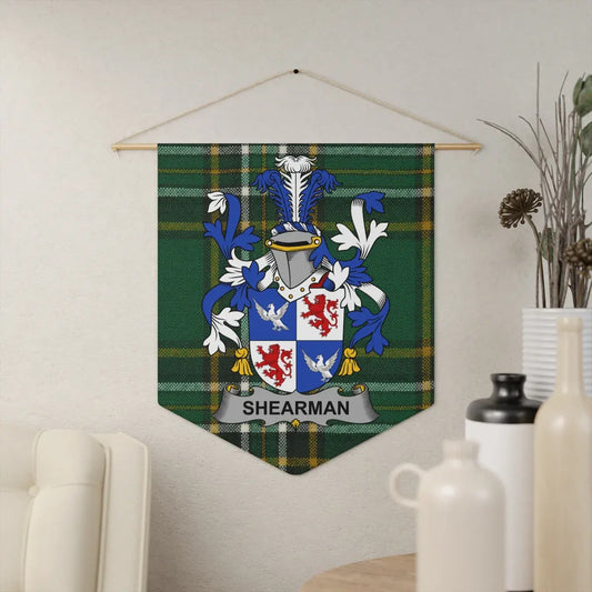 Personalized Shearman Family Crest Wall Hanging product type