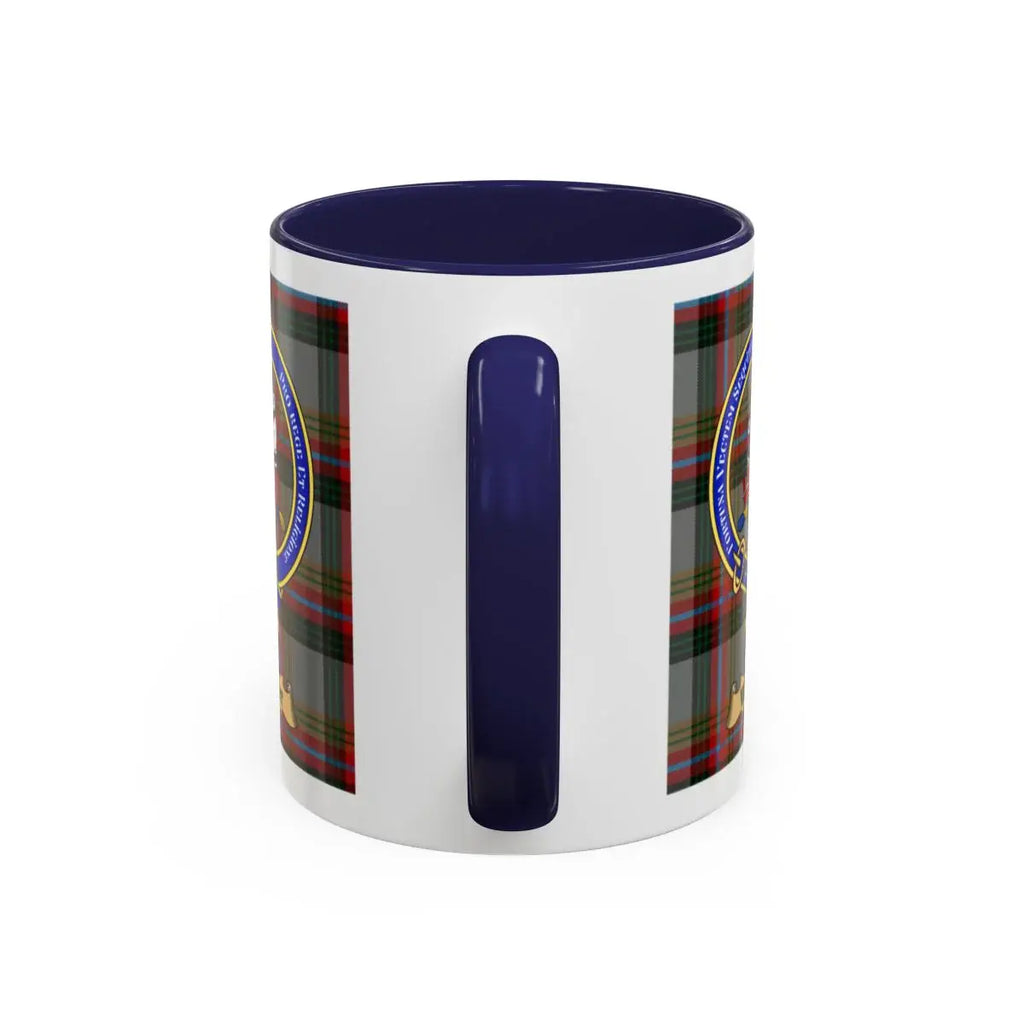 Wight clan crest mug shown in 11 oz and 15 oz sizes