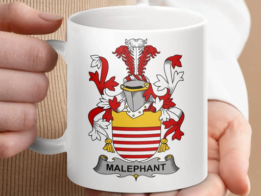 Malephant Surname Irish Family Crest Mug - Celtic Ancestry Gifts