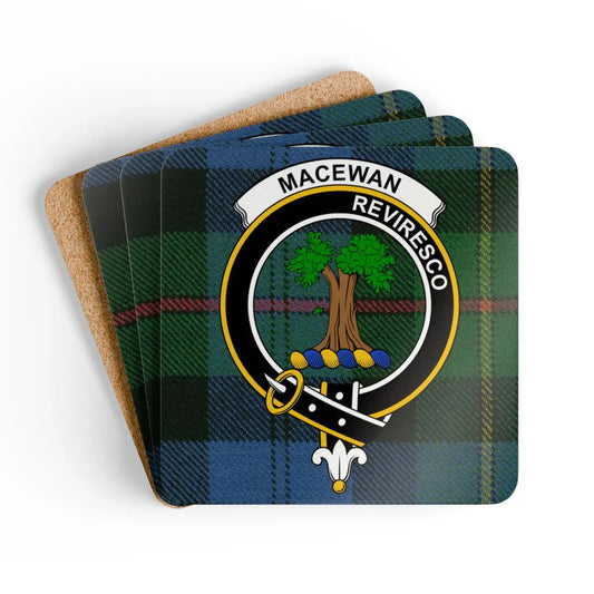 MacEwan Reviresco Plaid Design Square Coaster product