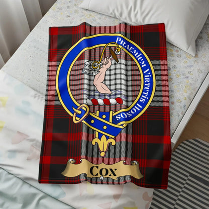 Clan Cox Plaid Tartan Blanket Bedding product type