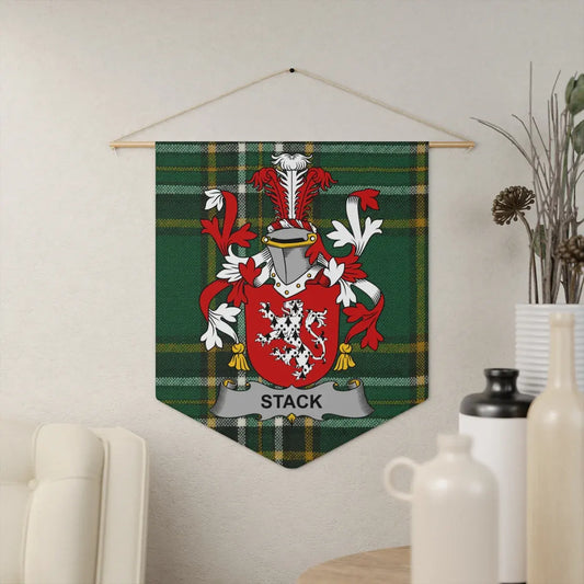 Stack Family Crest Tartan Wall Hanging Banner product type
