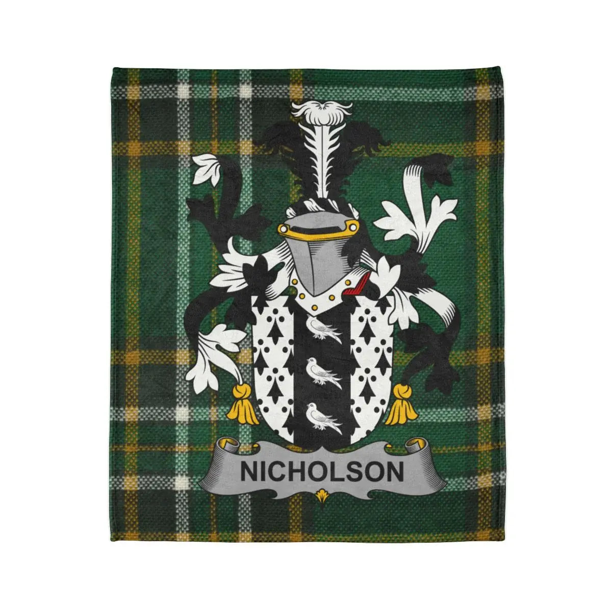 Nicholson Family Tartan Shield Blanket product