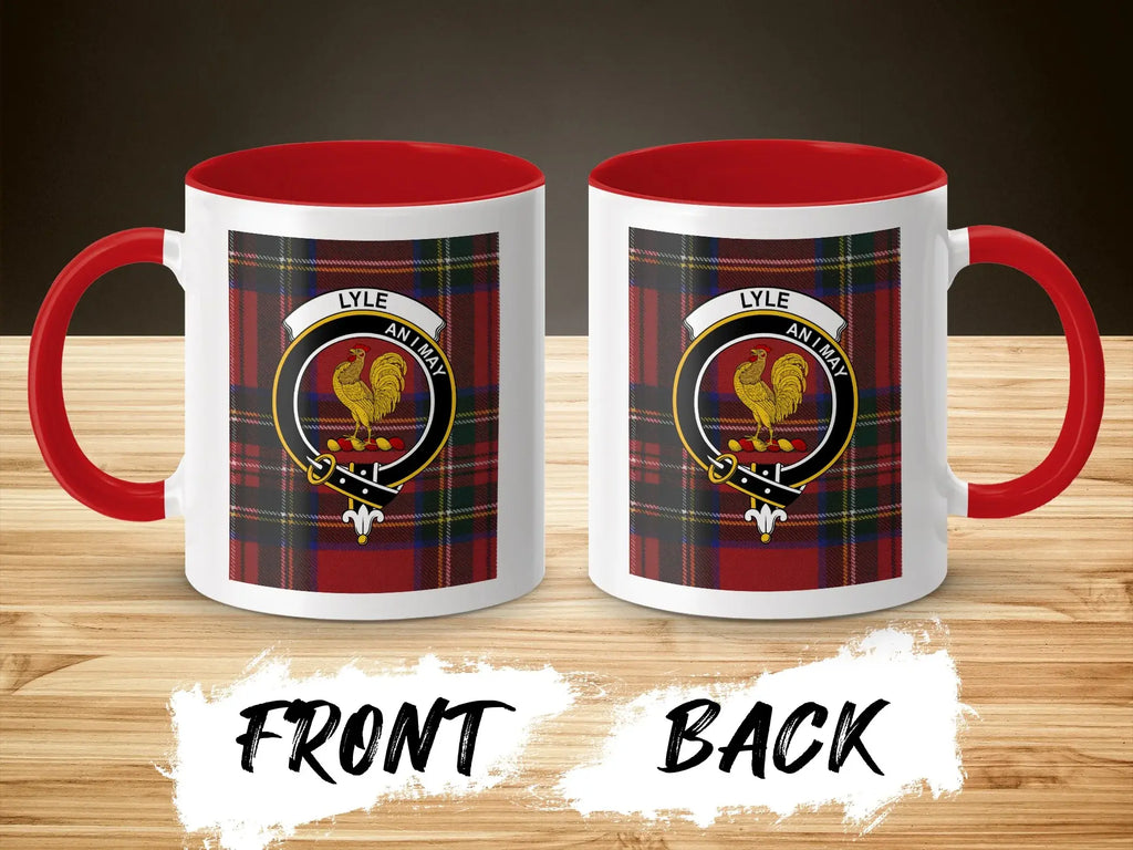Lyle Family Crest Tartan Plaid Design Coffee Mug Product