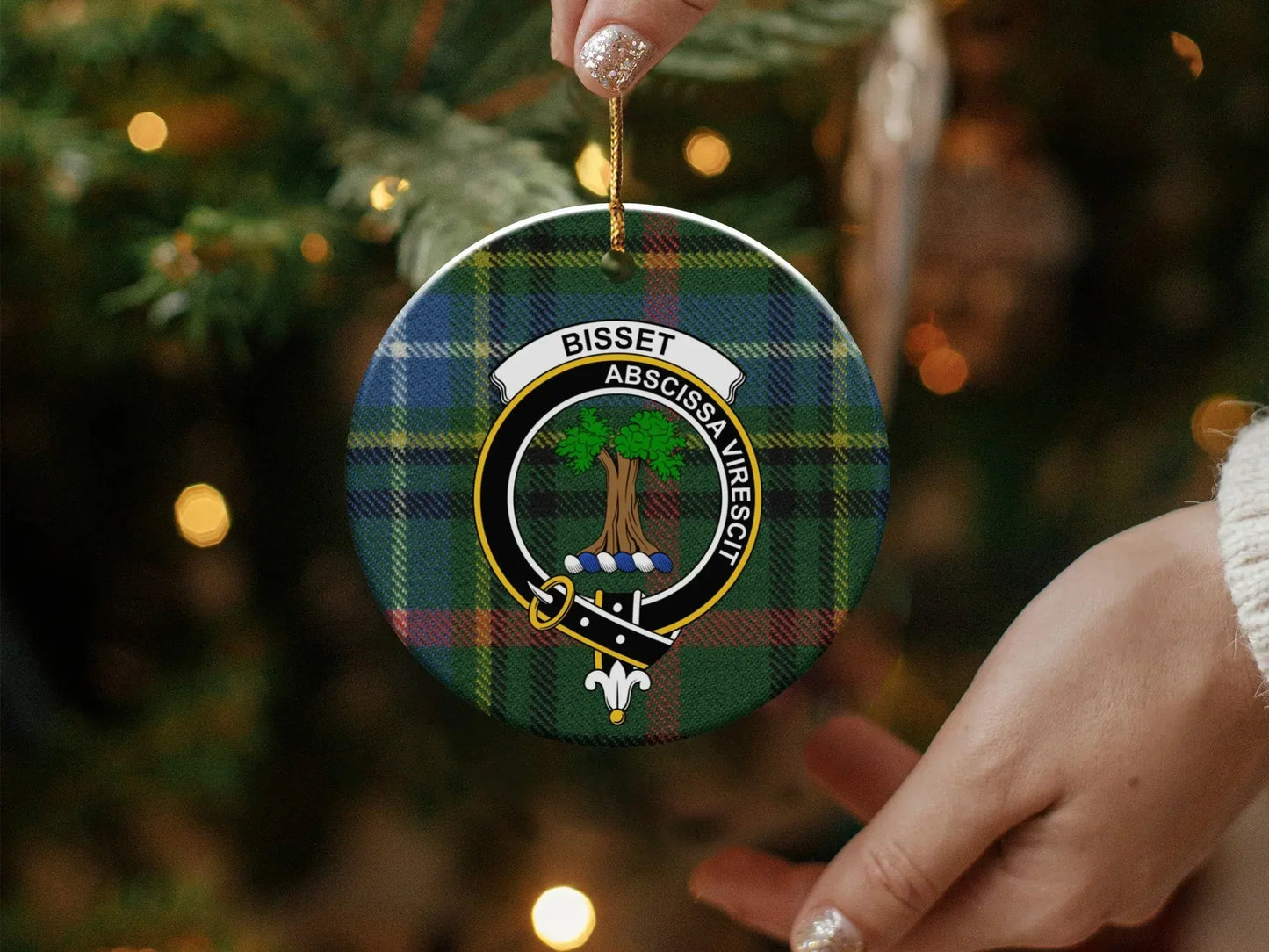 Bisset Absconsa Inresci Plaid Circle Decoration product type