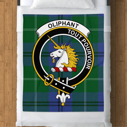 Scottish Clan Oliphant Tartan Throw Blanket - Living Stone Gifts