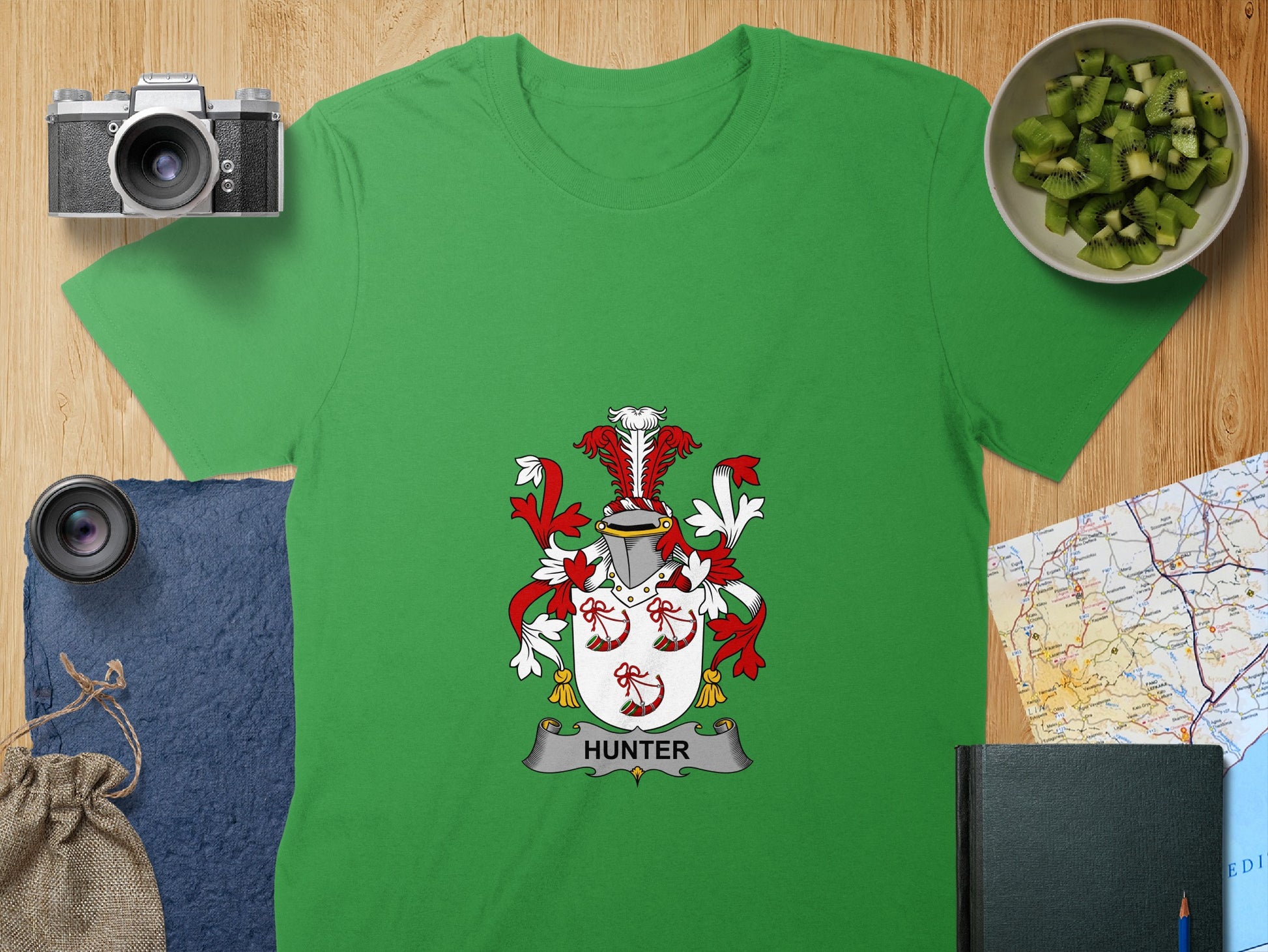 Hunter Family Crest T-Shirt for Proud Heritage