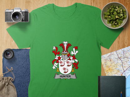 Hunter Family Crest T-Shirt for Proud Heritage