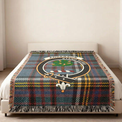 Anderson Stand Sure Family Crest Plaid Blanket