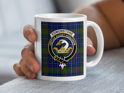 Virtus Auget Honorem Edmonstone Clan Crest Mug - Living Stone Gifts