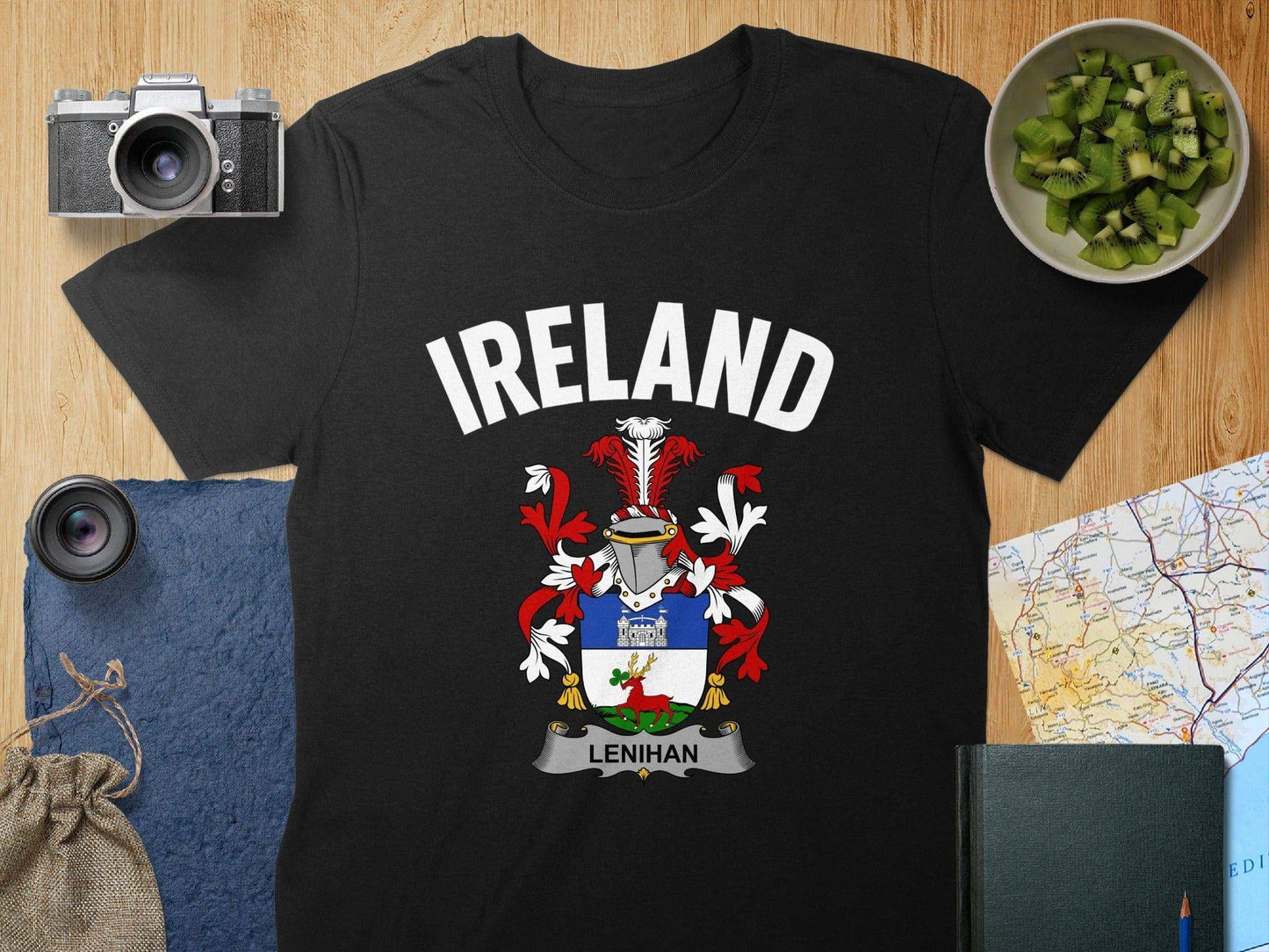 Ireland Lenihan Crest Design Black T-Shirt product