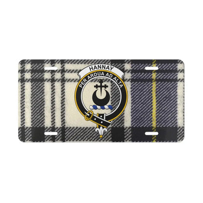 Hannay Per Ardua Ad Alta Tartan License Plate product