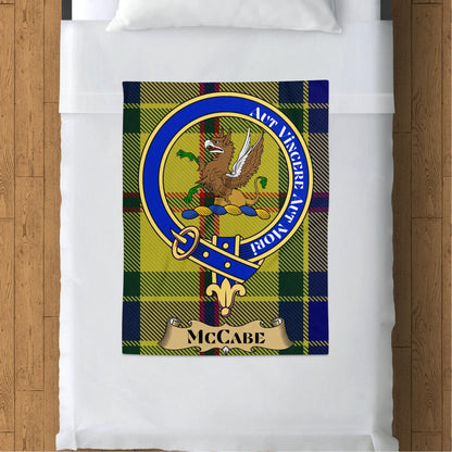 Scottish Clan McCabe Tartan Throw Blanket - Living Stone Gifts