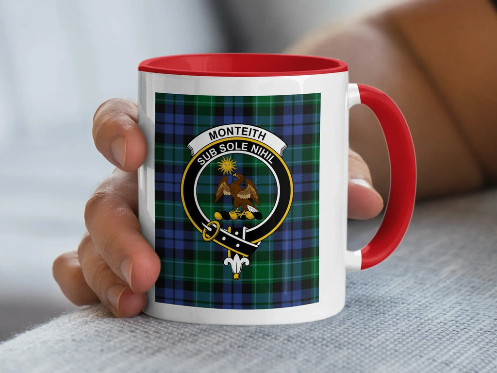 Monteith Sub Sole Nihil Plaid Crest Mug