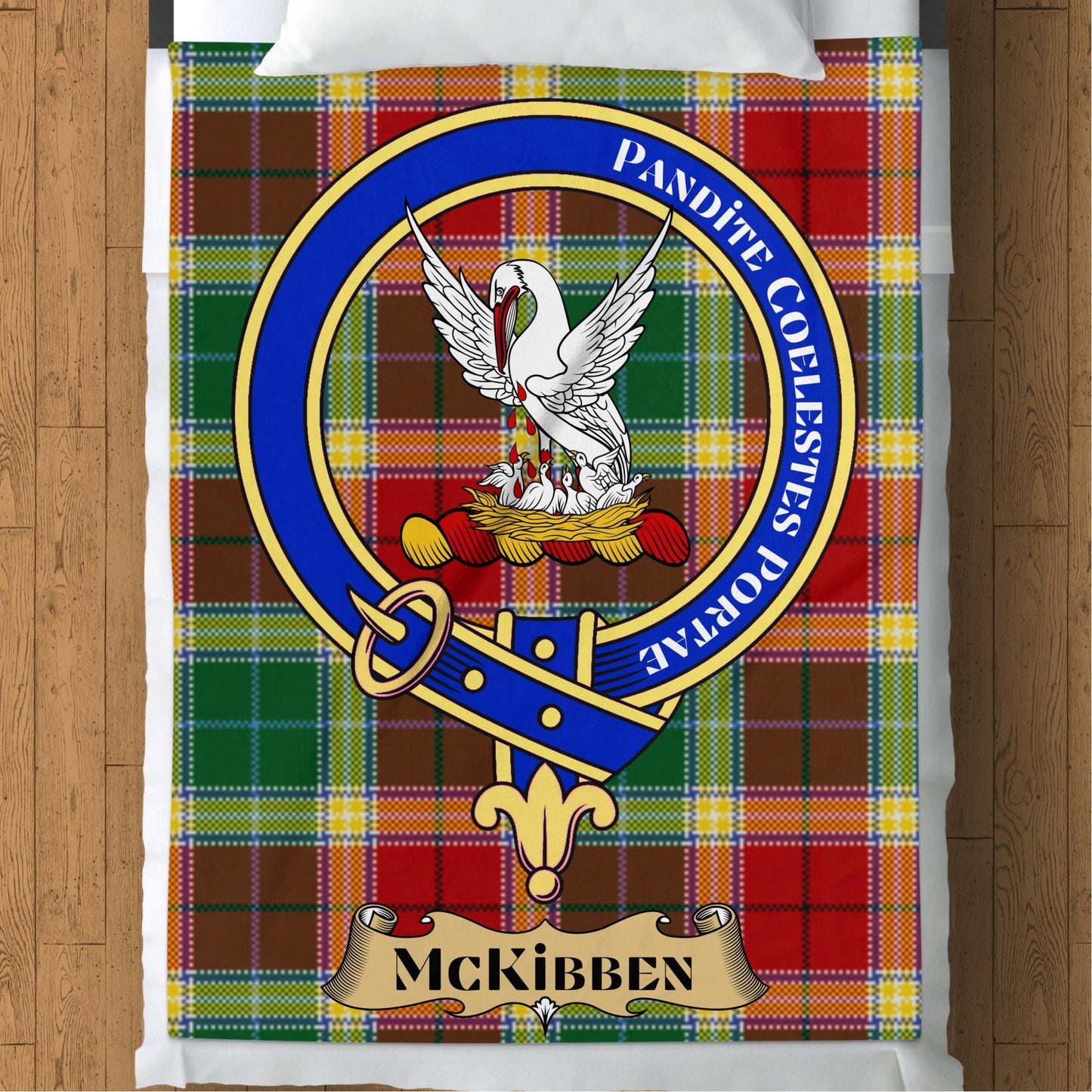 Scottish Clan McKibben Tartan Throw Blanket - Living Stone Gifts