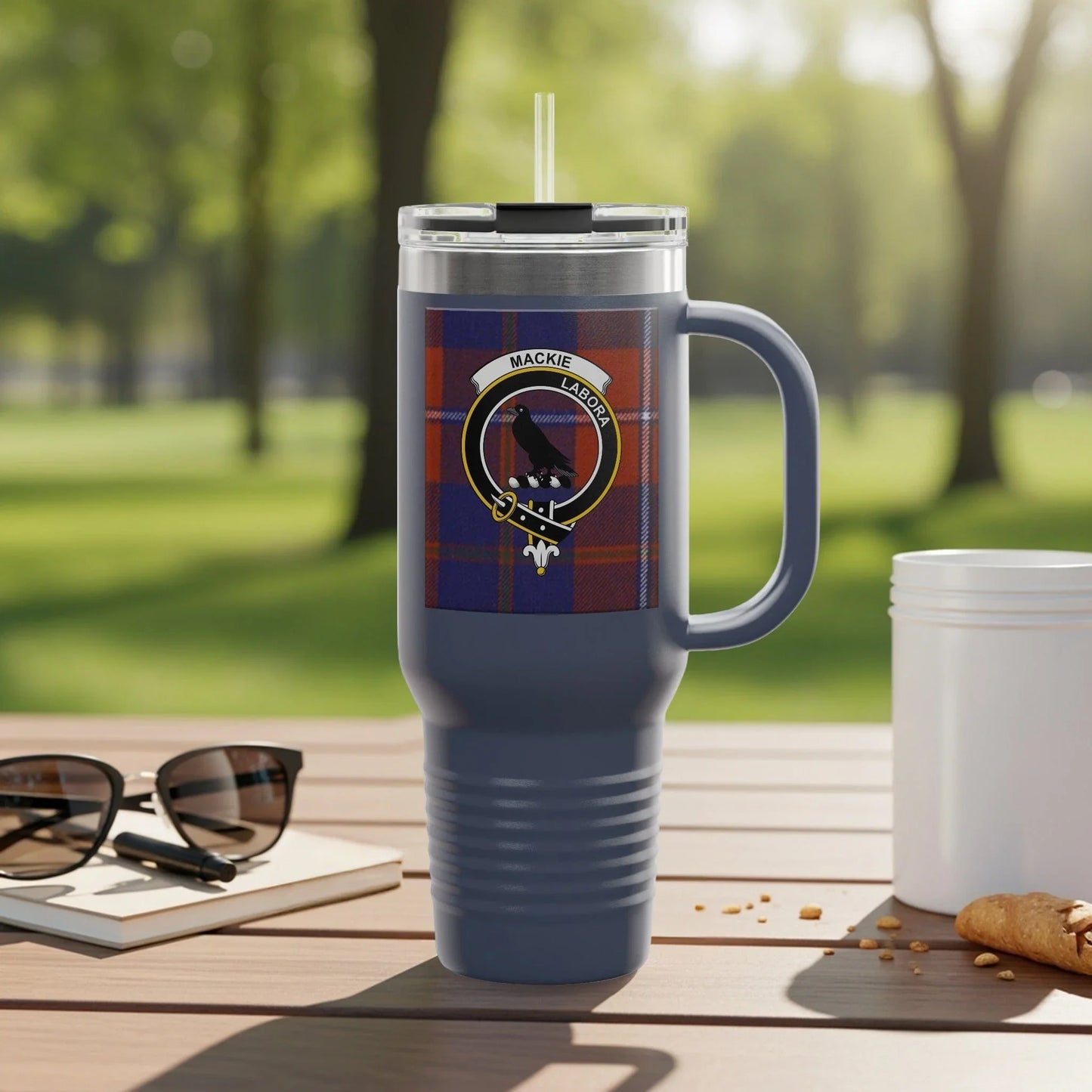 Scottish Tartan Personalized Travel Mug product
