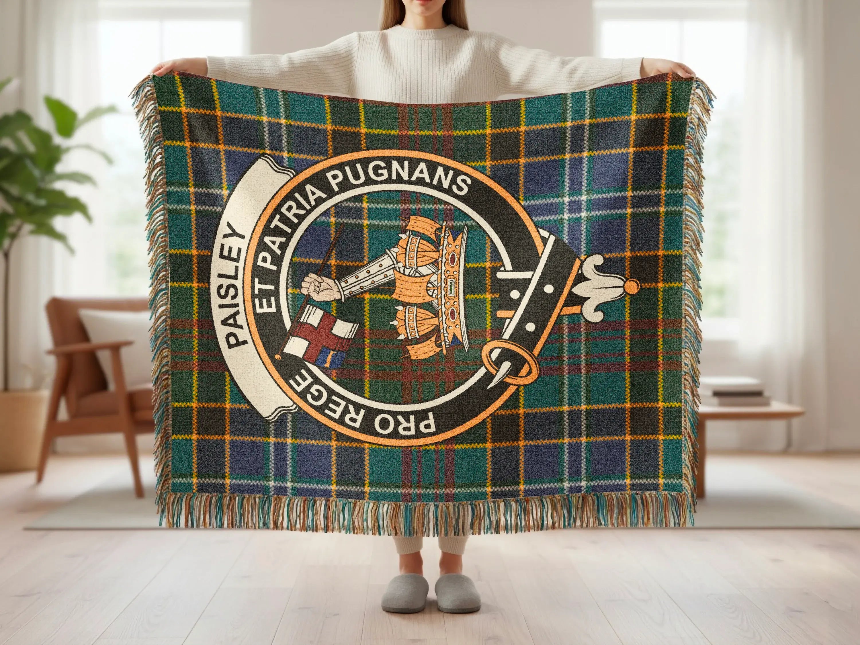 Et Patria Pugnans Pro Rege Paisley Blanket