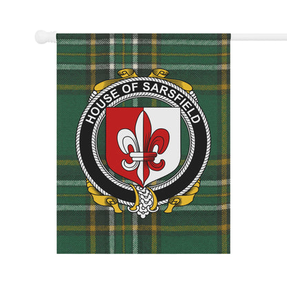 House of Sarsfield Plaid Banner Flag Product