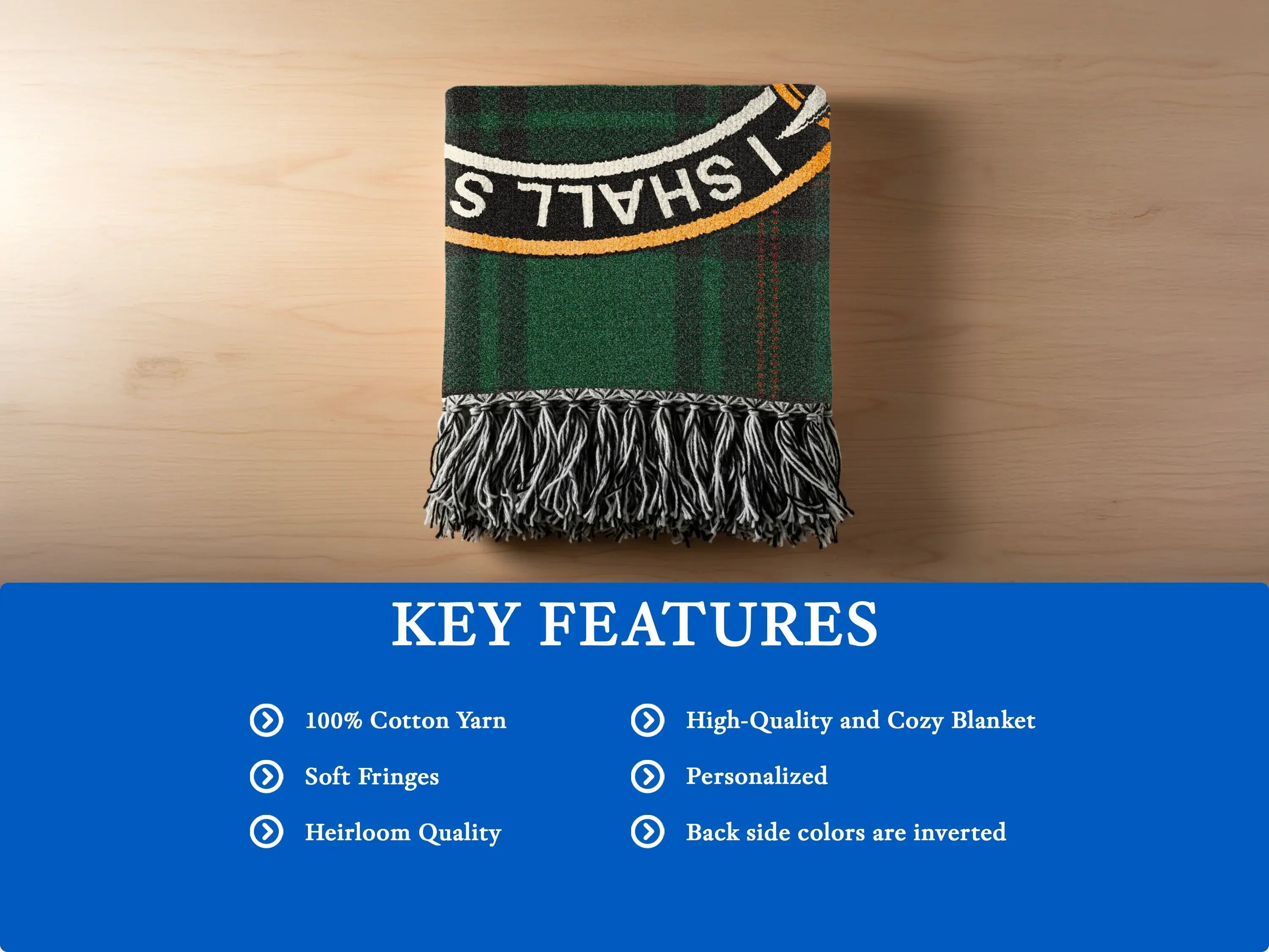 Cozy Green Shaw Is Heirloom Quality Soft Fringes Blanket