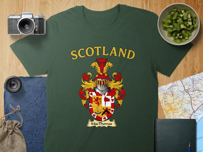 Scotland MacThomas Crest Design Green T-Shirt product