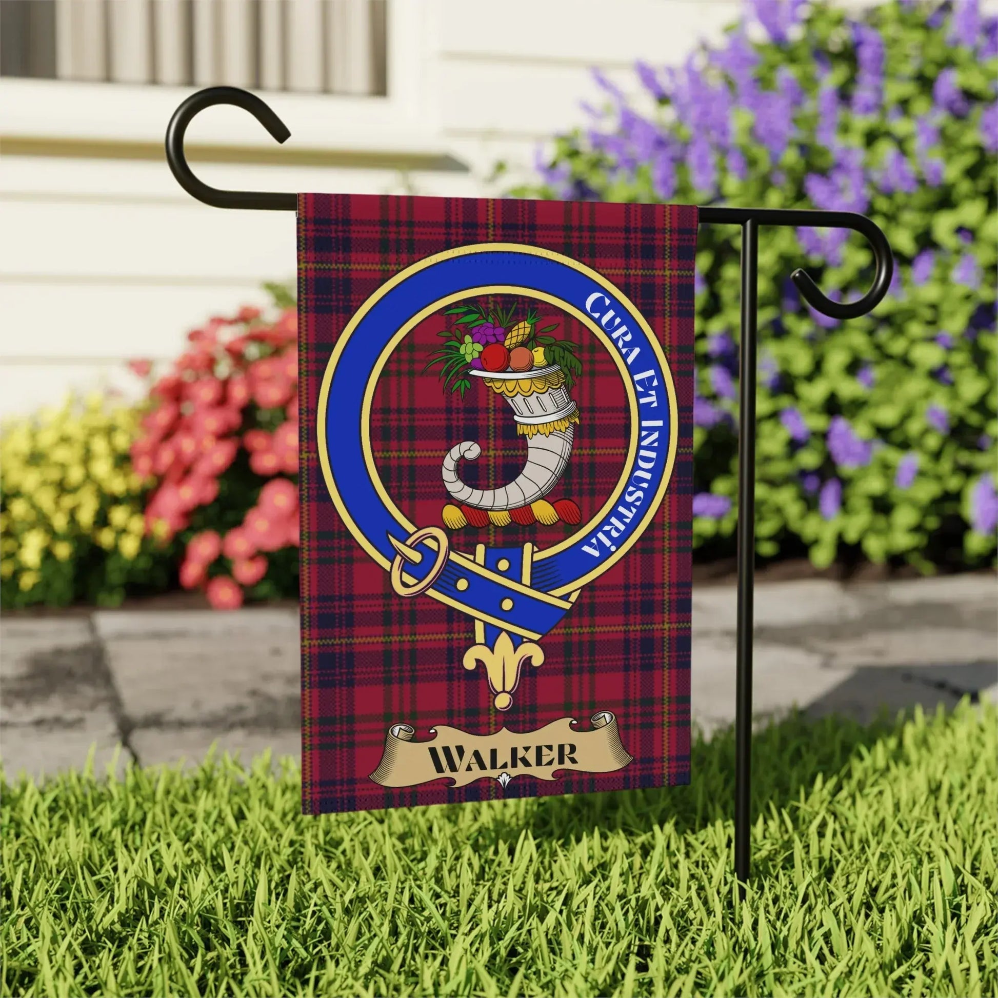 Outdoor Decorative Tartan Plaid Garden Flag product