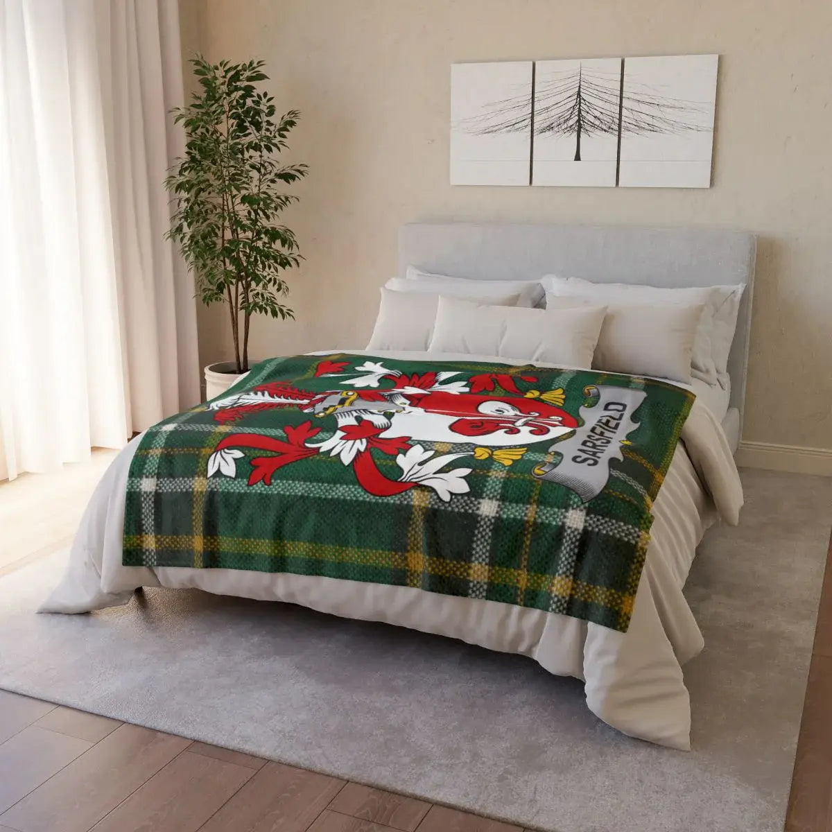 Cozy Christmas Owl Design Sherpa Blanket product