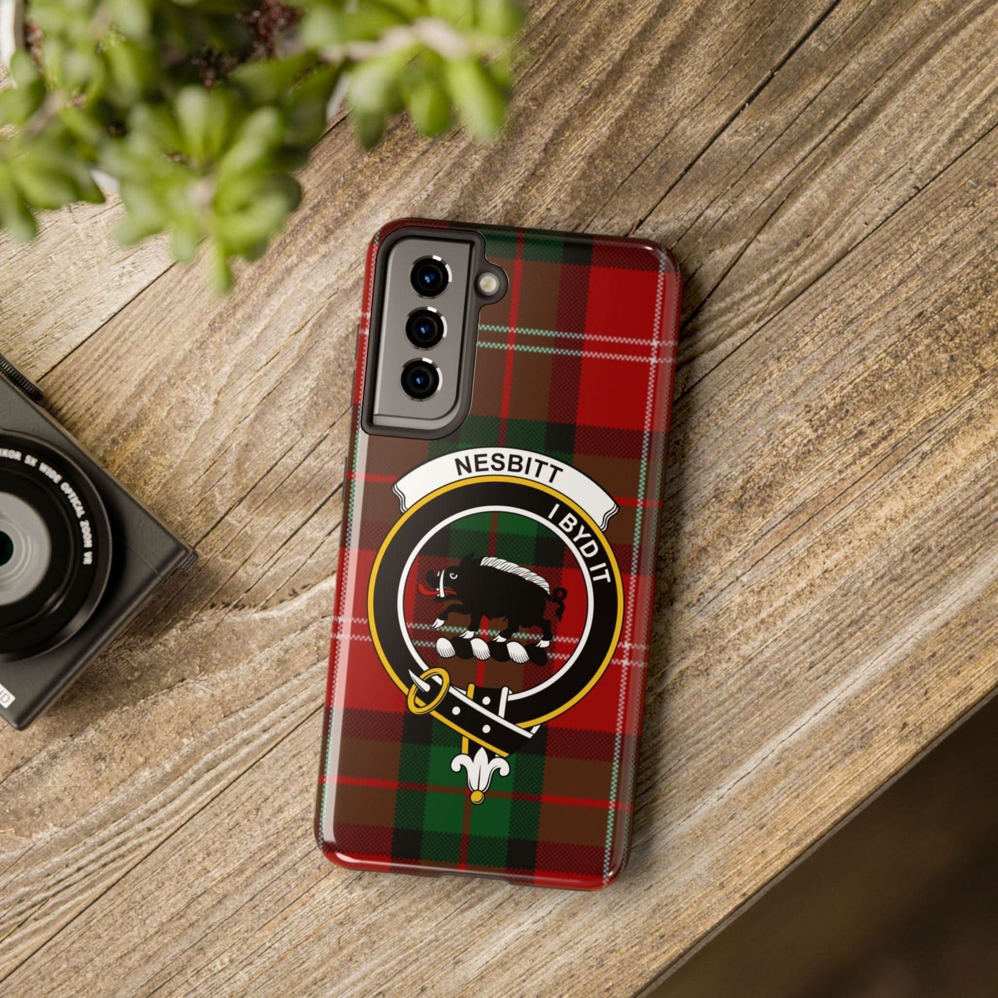 Nesbitt Clan Scottish Tartan Plaid Cell Phone Case - Celtic Ancestry Gifts