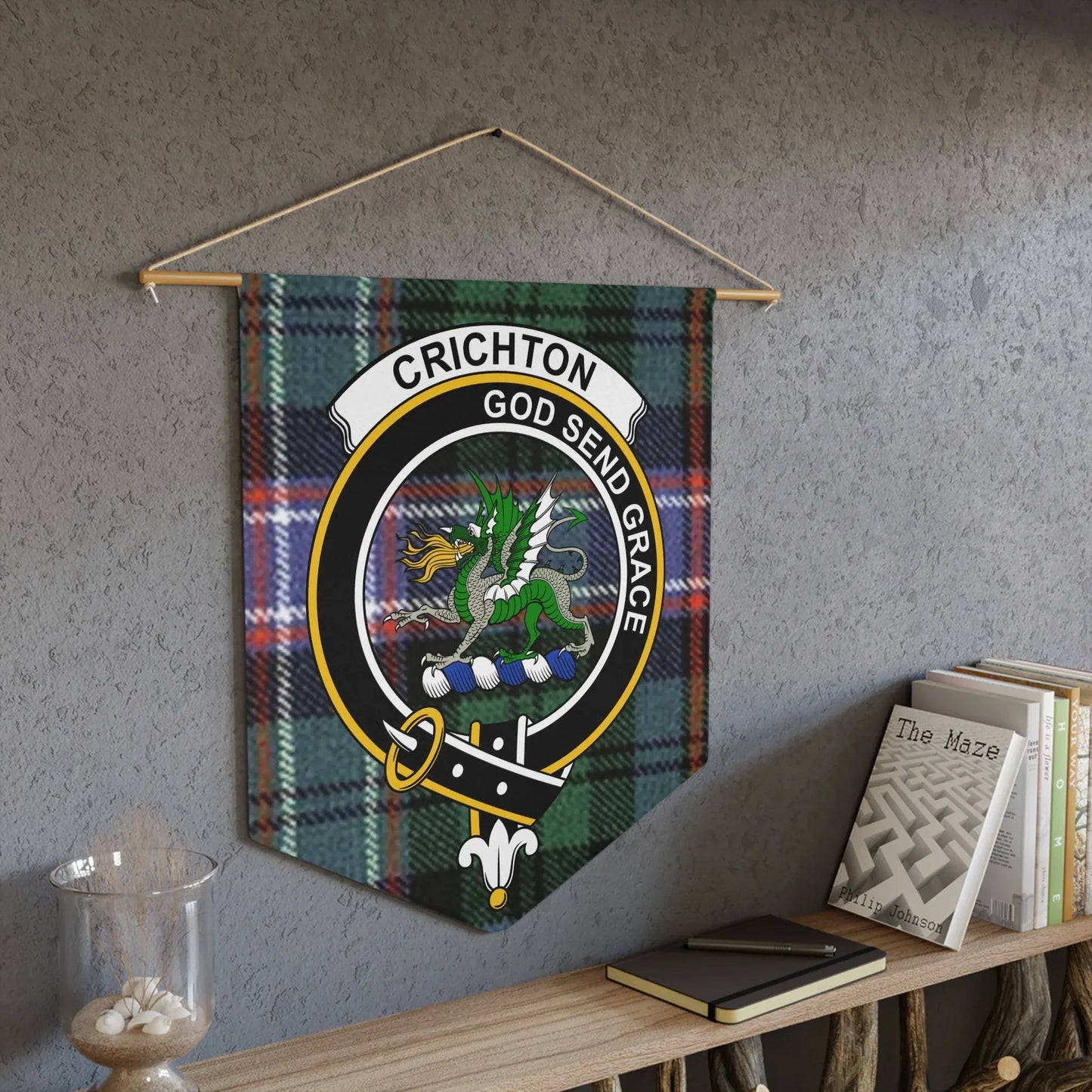 Crichton God Send Grace Plaid Wall Banner product
