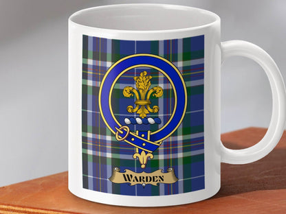 Warden Crest Plaid Pattern Mug for Clan Pride product type