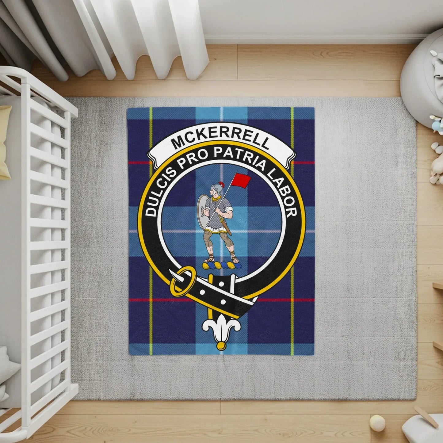Clan Mckerrell Crest Emblem Accent Rug product
