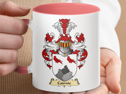 Clan Cairnie Scottish Coat of Arms Accent Coffee Mug - Living Stone Gifts