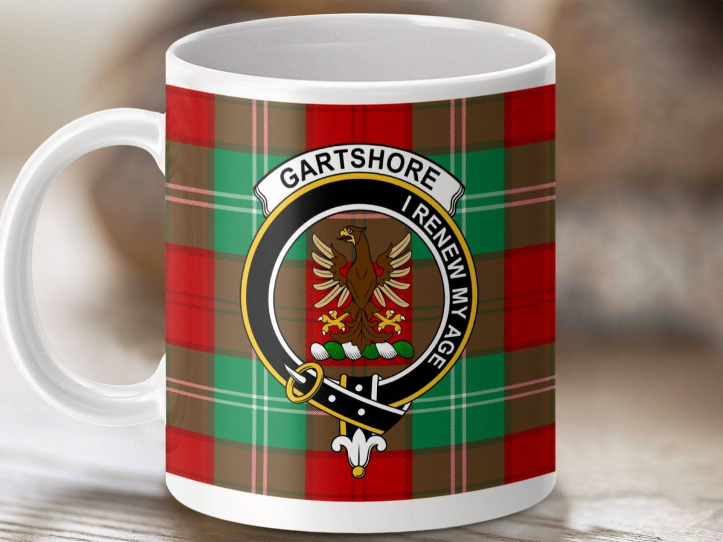 Gartshore I Renew My Age Checkered Mug product