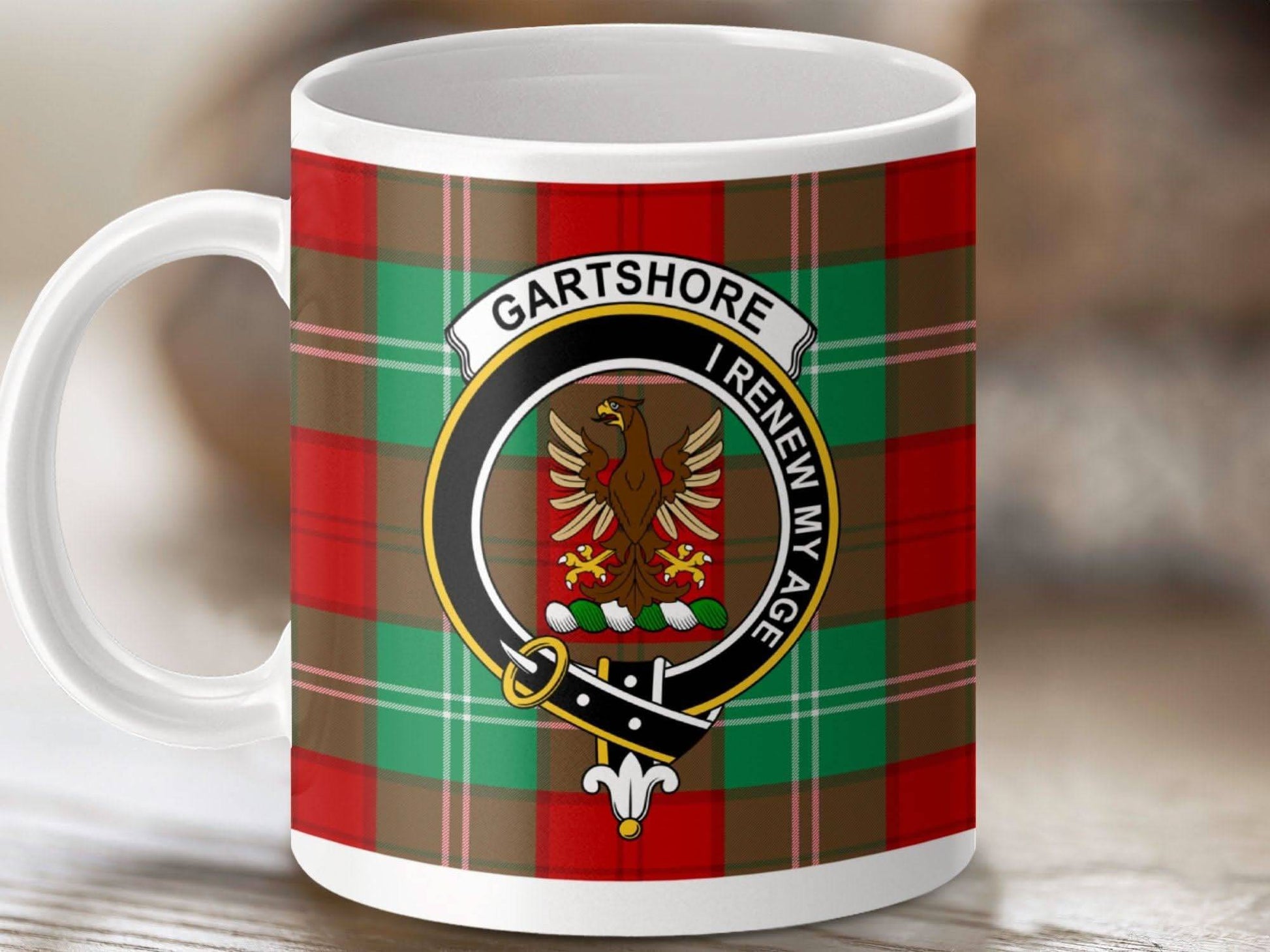 Gartshore I Renew My Age Checkered Mug product
