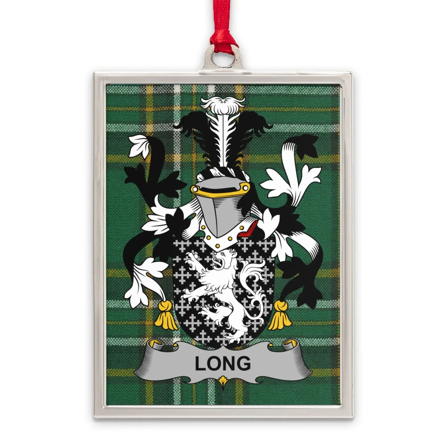 Vintage Family Crest Tartan Plaid Rectangular Product Type