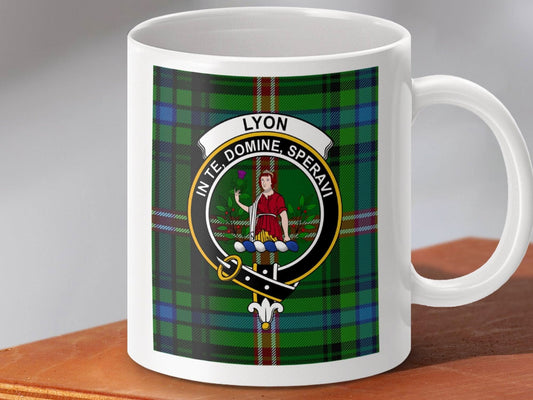 Lyon Clan Crest Tartan Design Ceramic Mug product