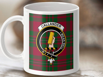 Callander I Mean Well Plaid Design Mug product