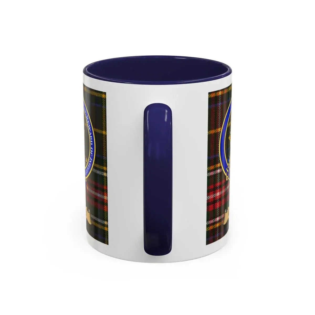 Cree clan crest mug shown in 11 oz and 15 oz sizes