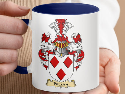 Pitcairn Scottish Clan Family Heritage Crest Mug - Living Stone Gifts