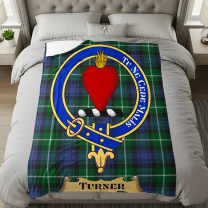 Scottish Clan Crest Turner Plaid Blanket product