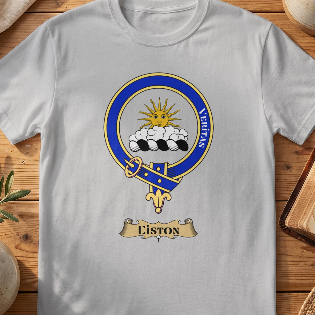 Eiston Scottish clan crest T-shirt in Sport Grey