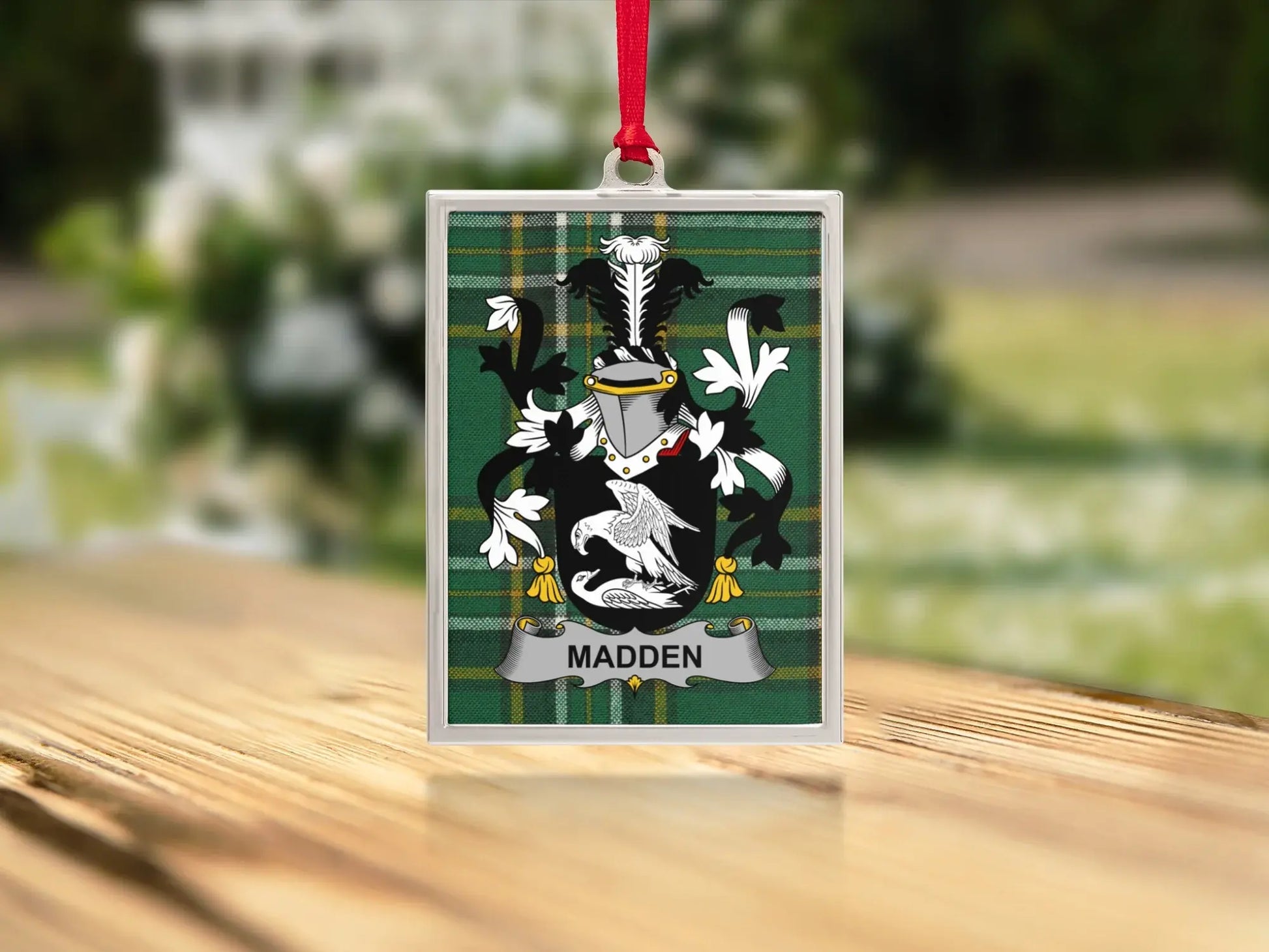 Madden Family Crest Personalized Ornament product type