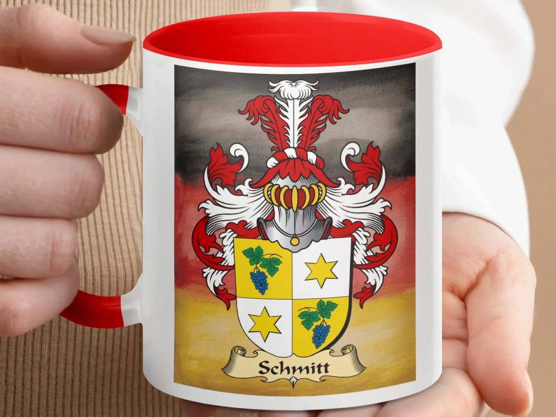 Schmitt Family Crest Personalized Mug product