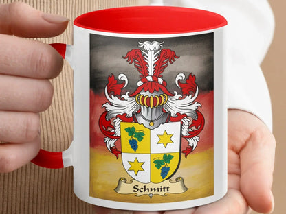 Schmitt Family Crest Personalized Mug product