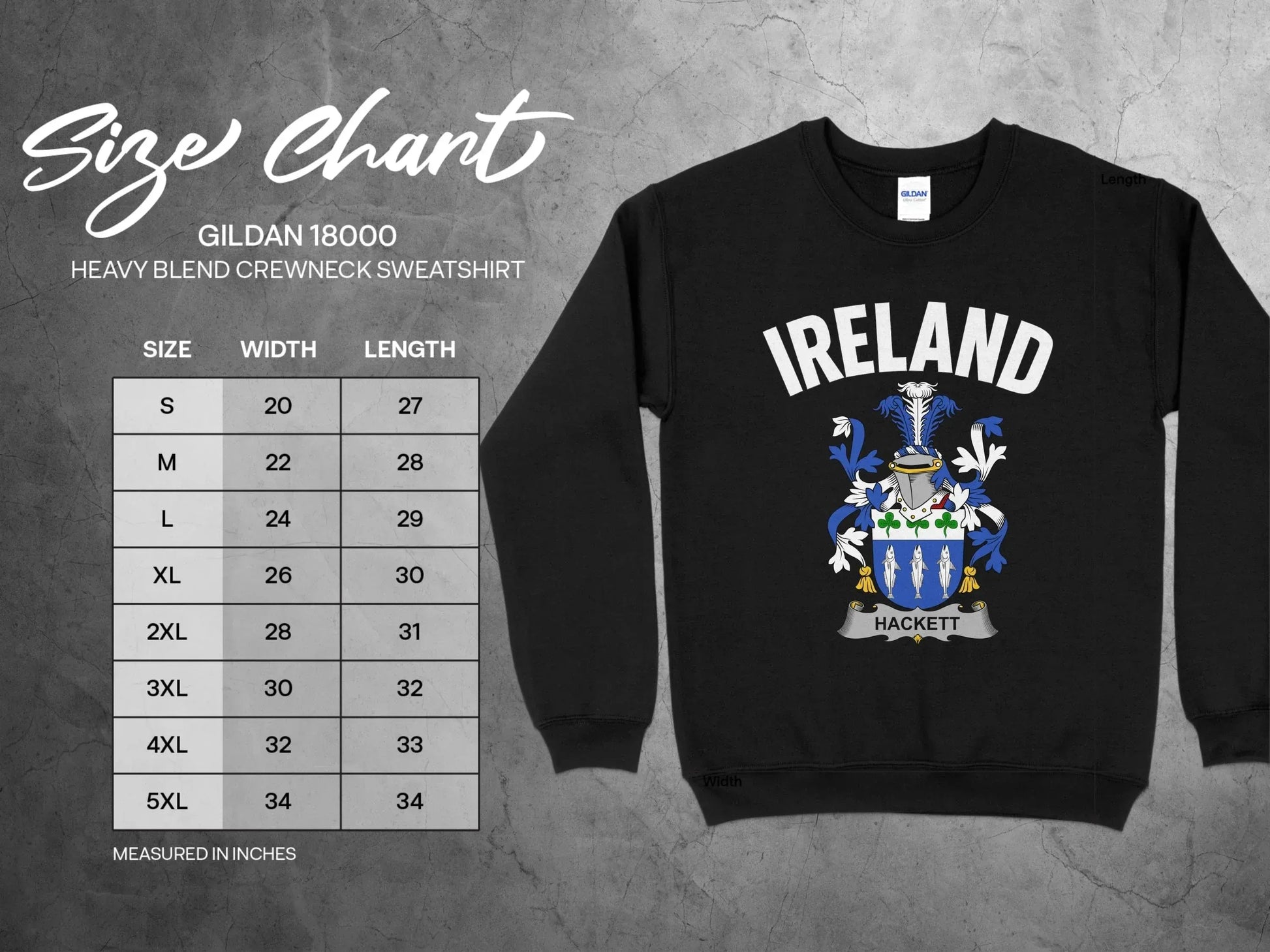 Ireland Hackett Gildan 18000 Heavy Blend Sweatshirt product