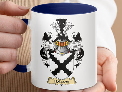 Clan Haldane Scottish Coat of Arms Accent Mug - Living Stone Gifts