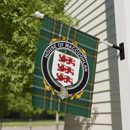 Custom House of MacCoghlan Family Crest flag