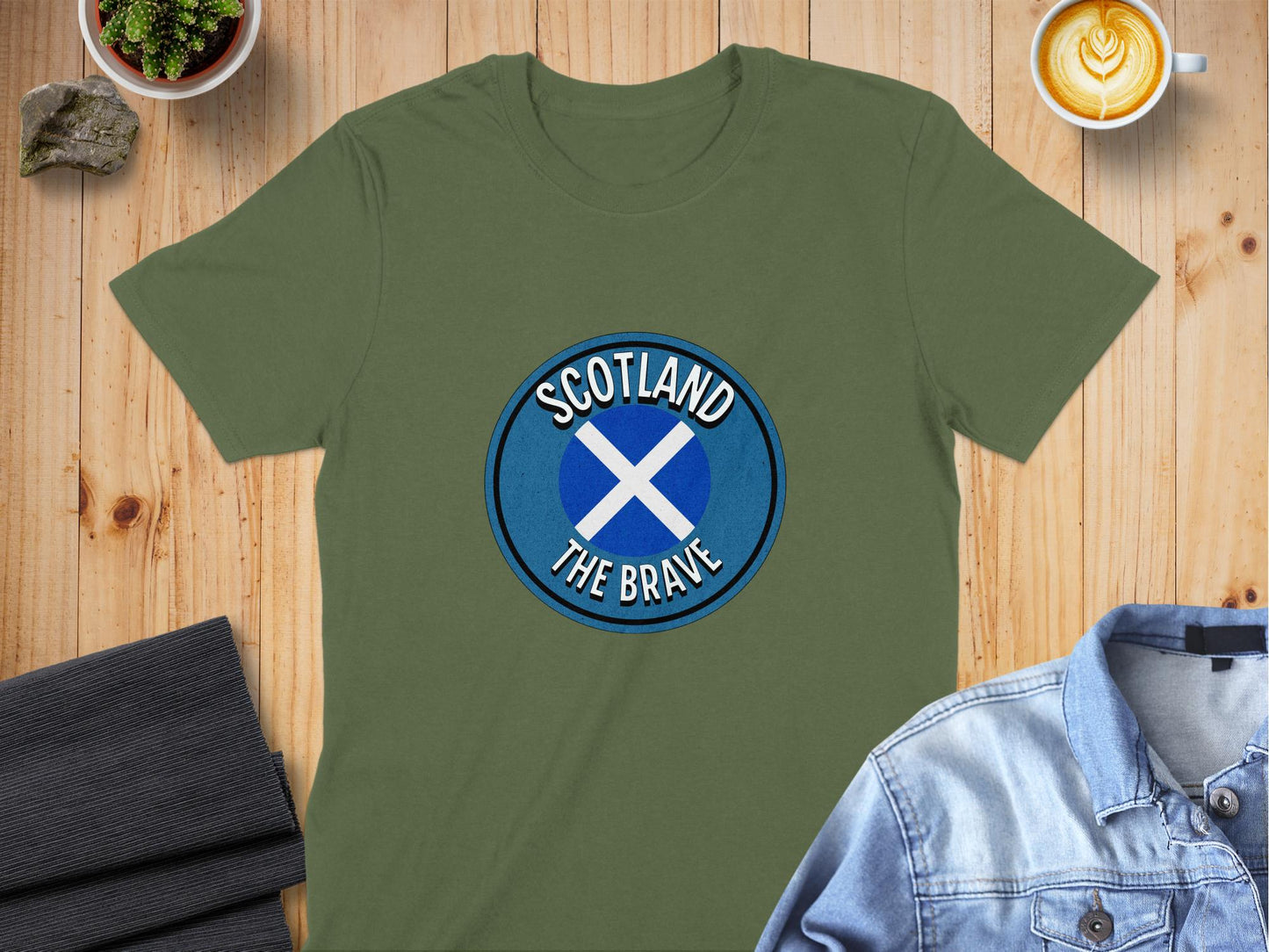 Scotland The Brave Symbolic T-Shirt - Living Stone Gifts