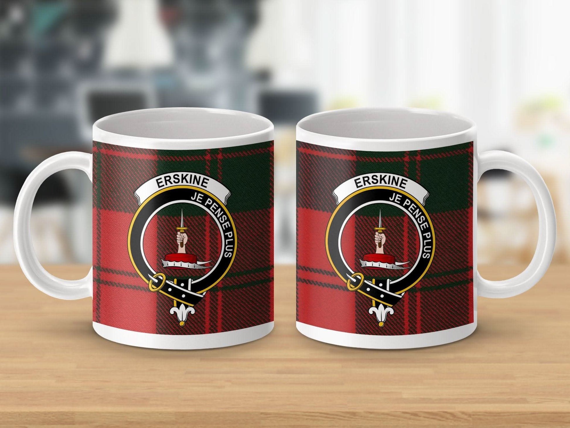 Erskine Je Pense Plus Emblem Tartan Mug product